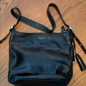 Coach Black Leather Hobo Purse